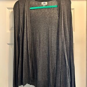 Old Navy Charcoal Open-Front Cardigan